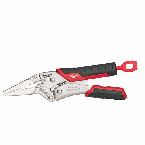 Milwaukee 48-22-3406 6 TORQUE Lock Long Nose Locking Pliers w/ Durable Grip