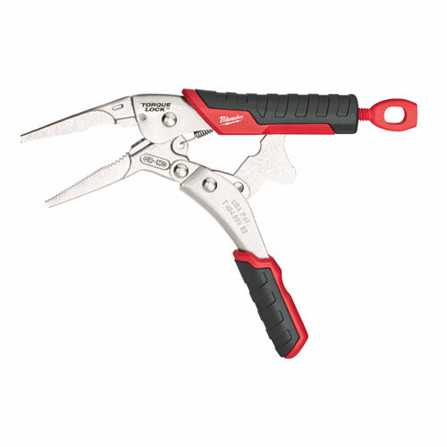 Milwaukee 48-22-3406 6 TORQUE Lock Long Nose Locking Pliers w/ Durable Grip