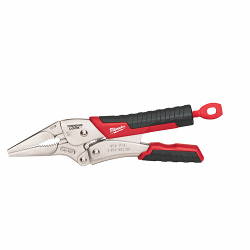 Milwaukee 48-22-3409 9 TORQUE Lock Long Nose Locking Pliers w/ Durable Grip