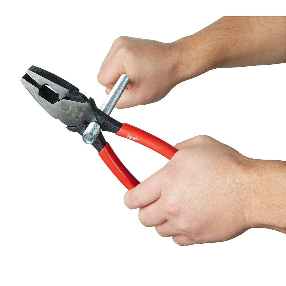 Milwaukee 48-22-6503 High Leverage Linesmans Pliers with Thread Cleaner