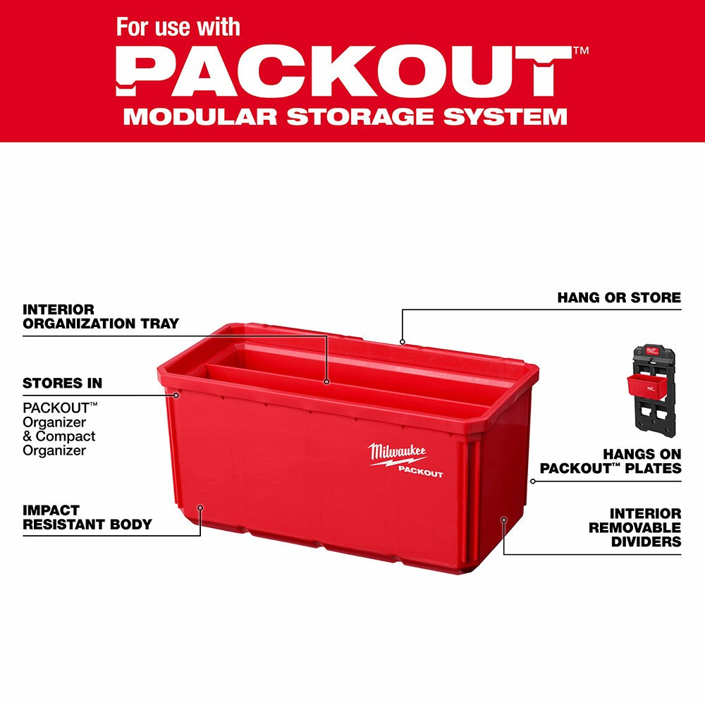 Milwaukee 48-22-8063 PACKOUT Shop Storage 2Pk Large Bin Set