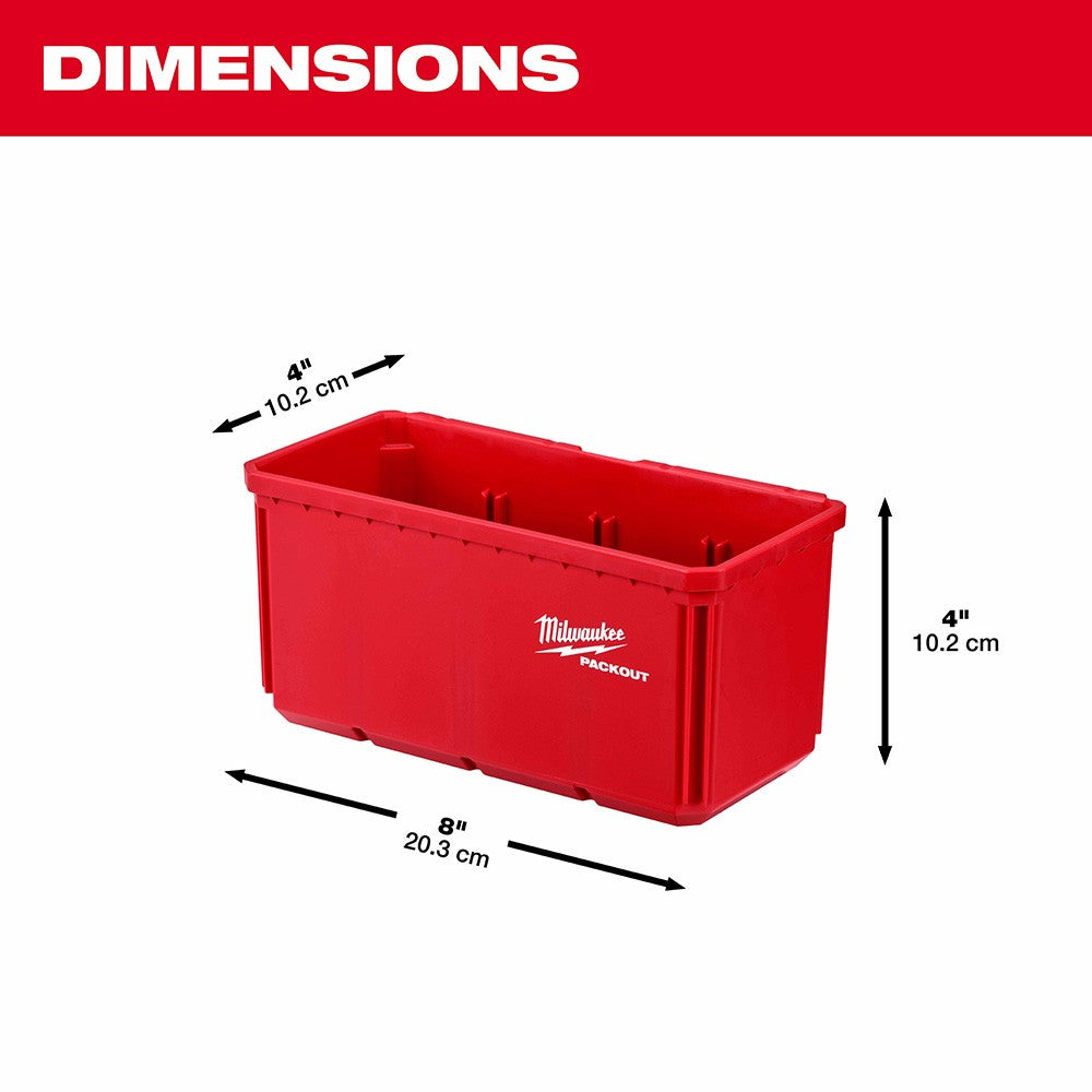 Milwaukee 48-22-8063 PACKOUT Shop Storage 2Pk Large Bin Set