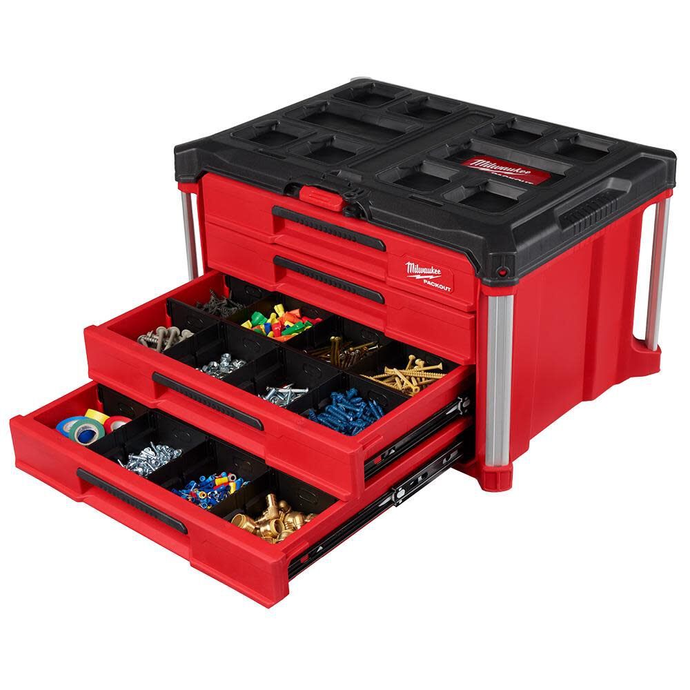 Milwaukee 48-22-8444 PACKOUT 4-Drawer Tool Box