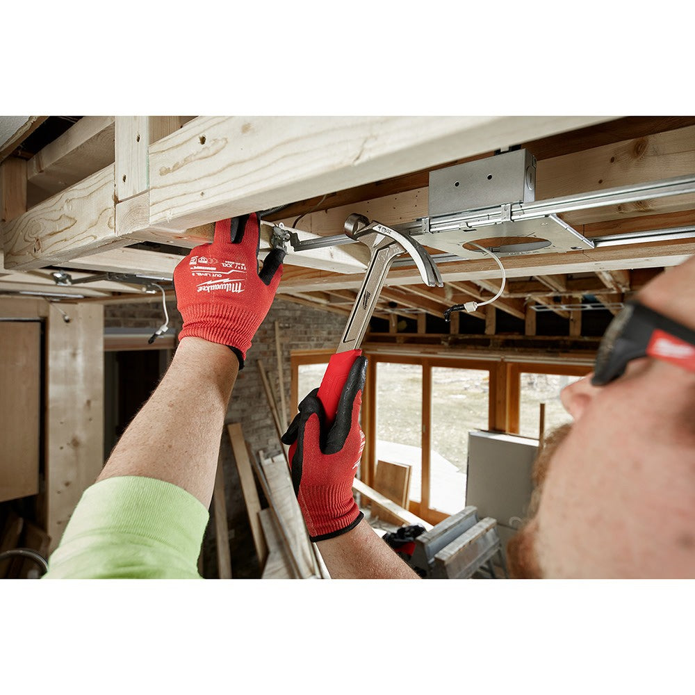 Milwaukee 48-22-9018 16oz Smooth Face Hybrid Claw Hammer