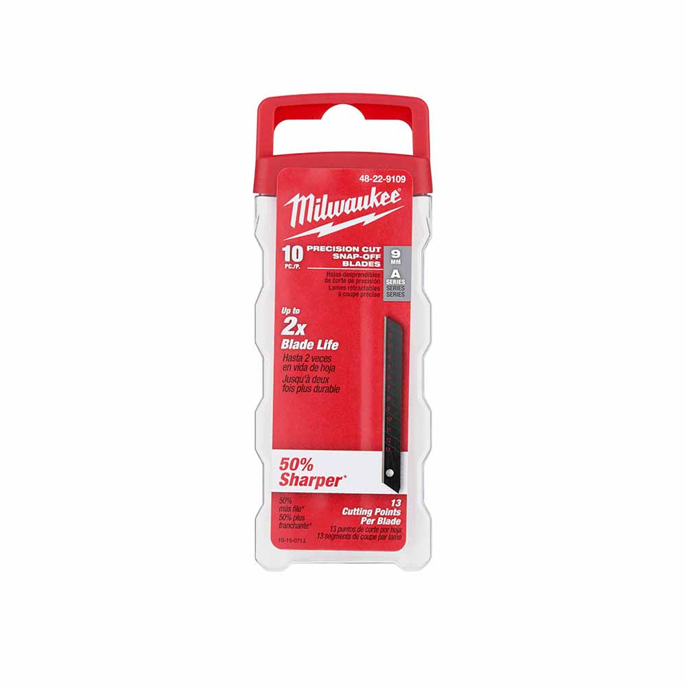 Milwaukee 48-22-9109 9mm Precision Snap Blades (10Pk)