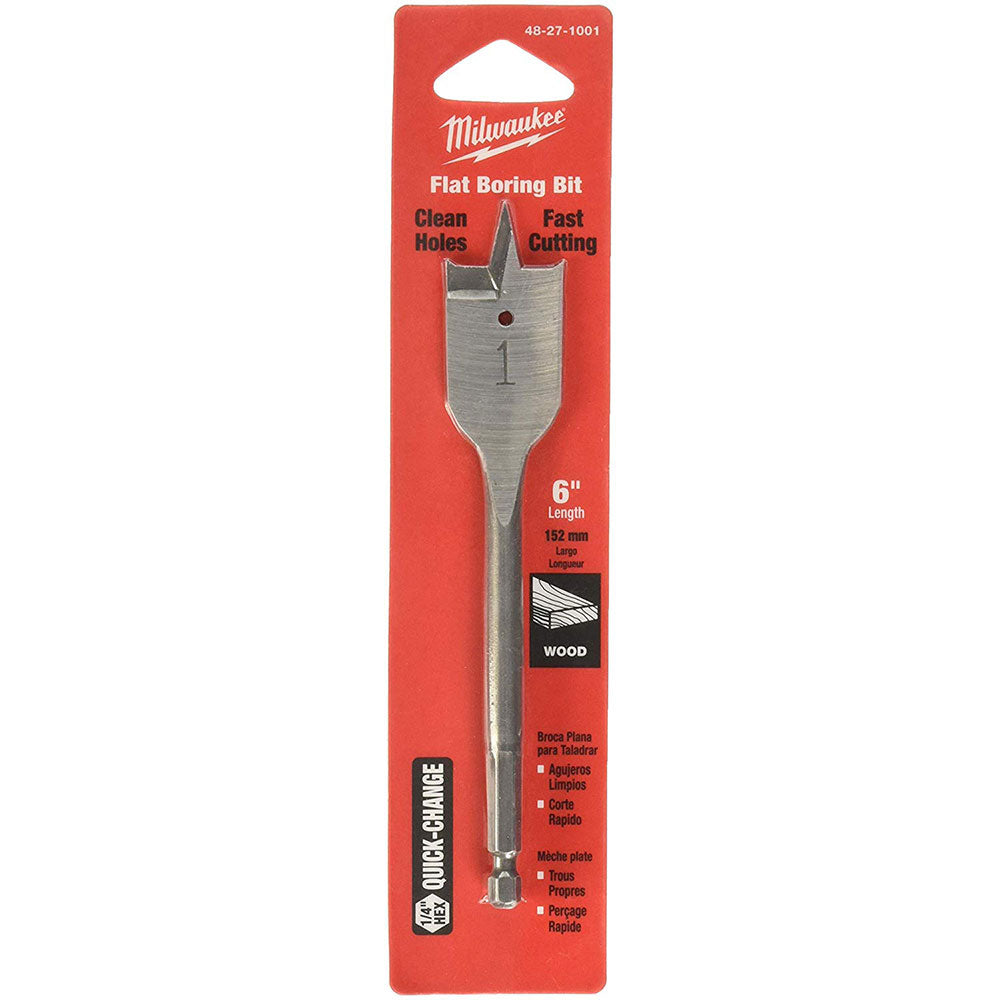 Milwaukee 48-27-1001 1 Flat Boring Spade Bit