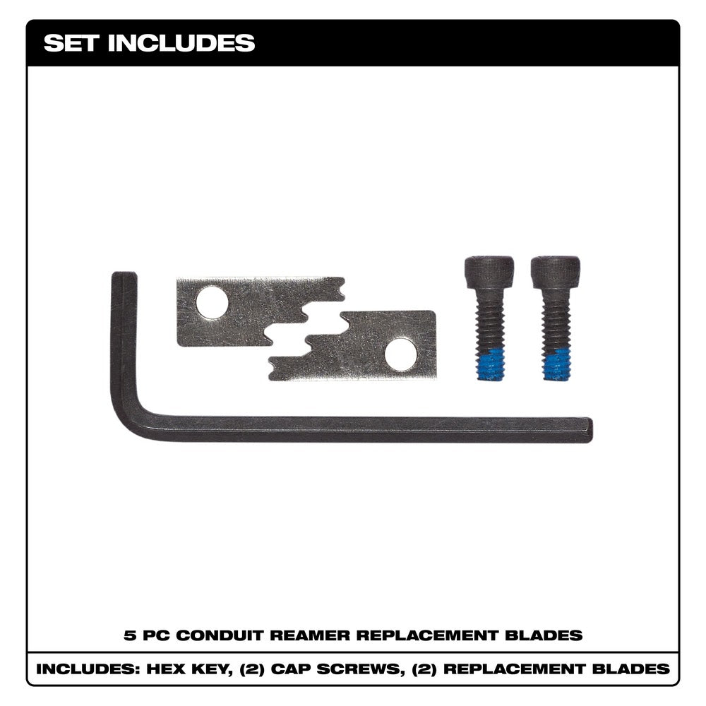 Milwaukee 48-32-2351 SHOCKWAVE Conduit Reamer Replacement Blades for 48-32-2350