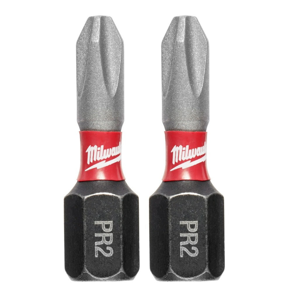 Milwaukee 48-32-4444 #2 Phillips Shockwave 1 Reduced Diameter Drywall Insert Bit 2-Pack