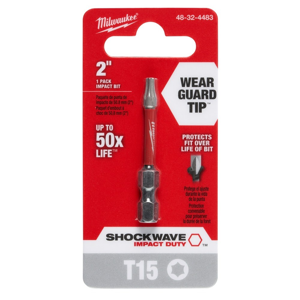 Milwaukee 48-32-4484 T20 Torx Shockwave 2 Power Bit