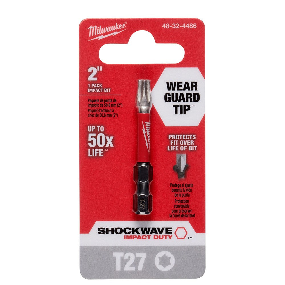 Milwaukee 48-32-4486 Shockwave 2 Power Bit Torx T27