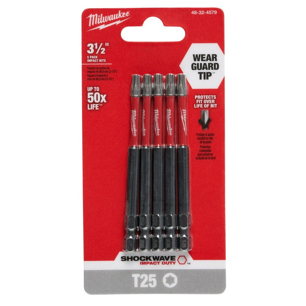 Milwaukee 48-32-4579 Shockwave 3.5 T25 5Pk