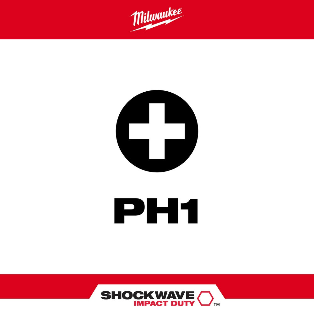 Milwaukee 48-32-4638 Shockwave 2 PH1 5Pk