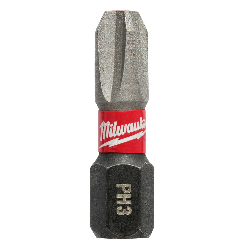 Milwaukee 48-32-4663 #3 Phillips Shockwave 1 Insert Bit, 5 Pack