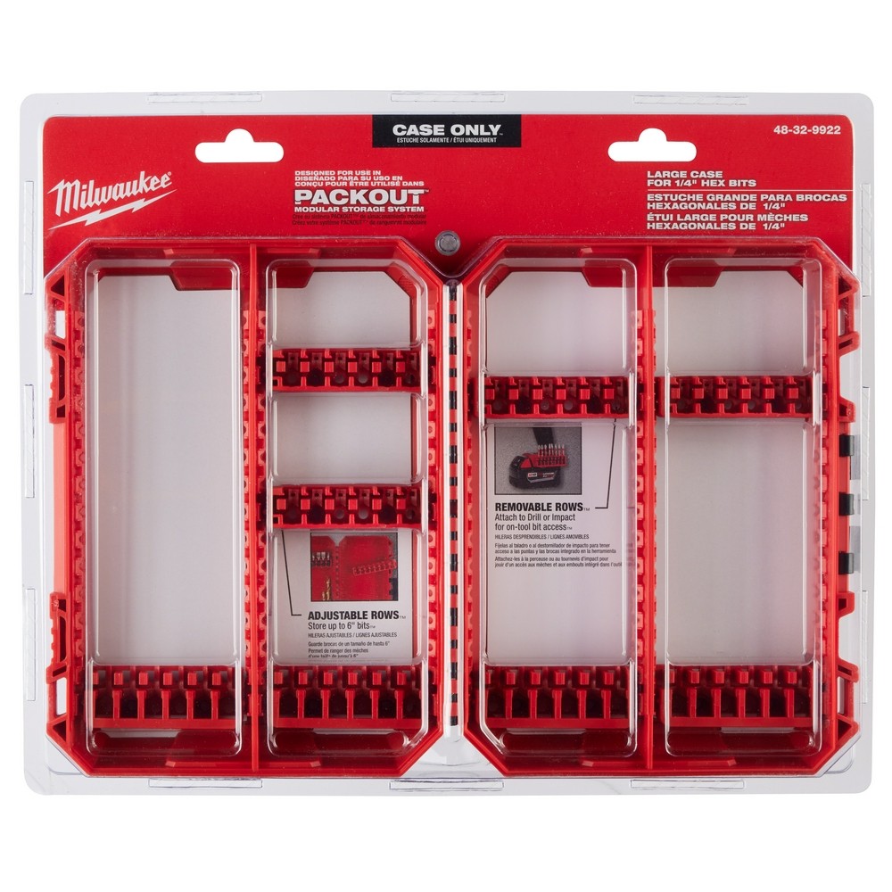 Milwaukee 48-32-9922 Customizable Large Case for Impact Driver Accessories