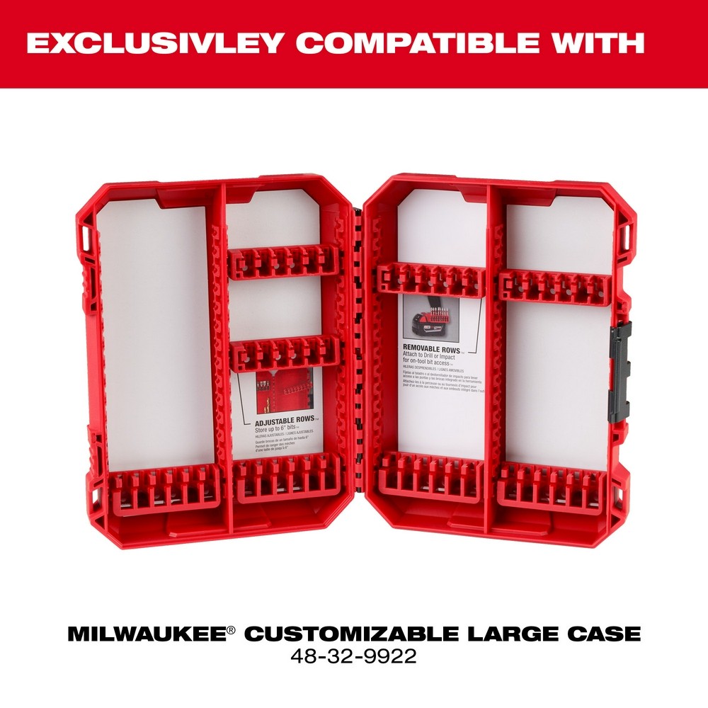 Milwaukee 48-32-9934 Large Case Rows for Insert Bit Accessories 5PK