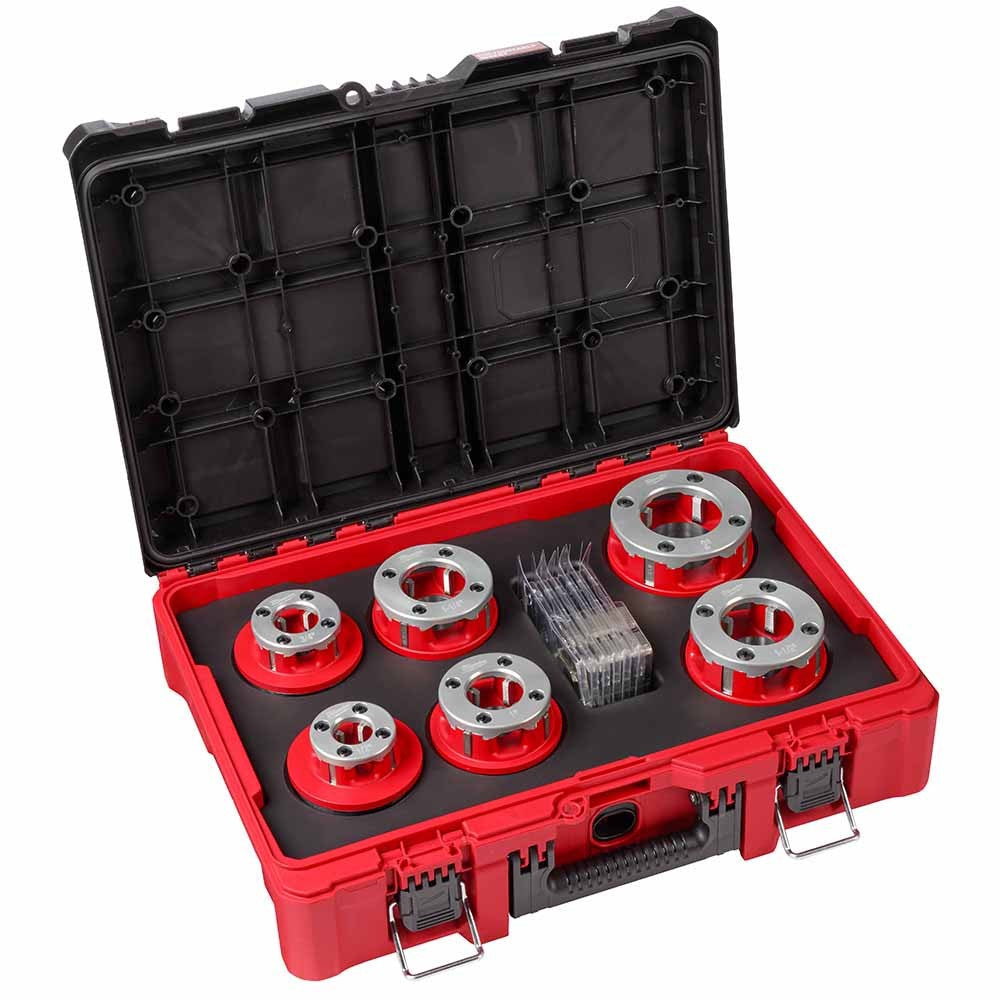 Milwaukee 48-36-1060 1/2 - 2 High Speed NPT Portable Pipe Threading Forged Aluminum Die Head Kit