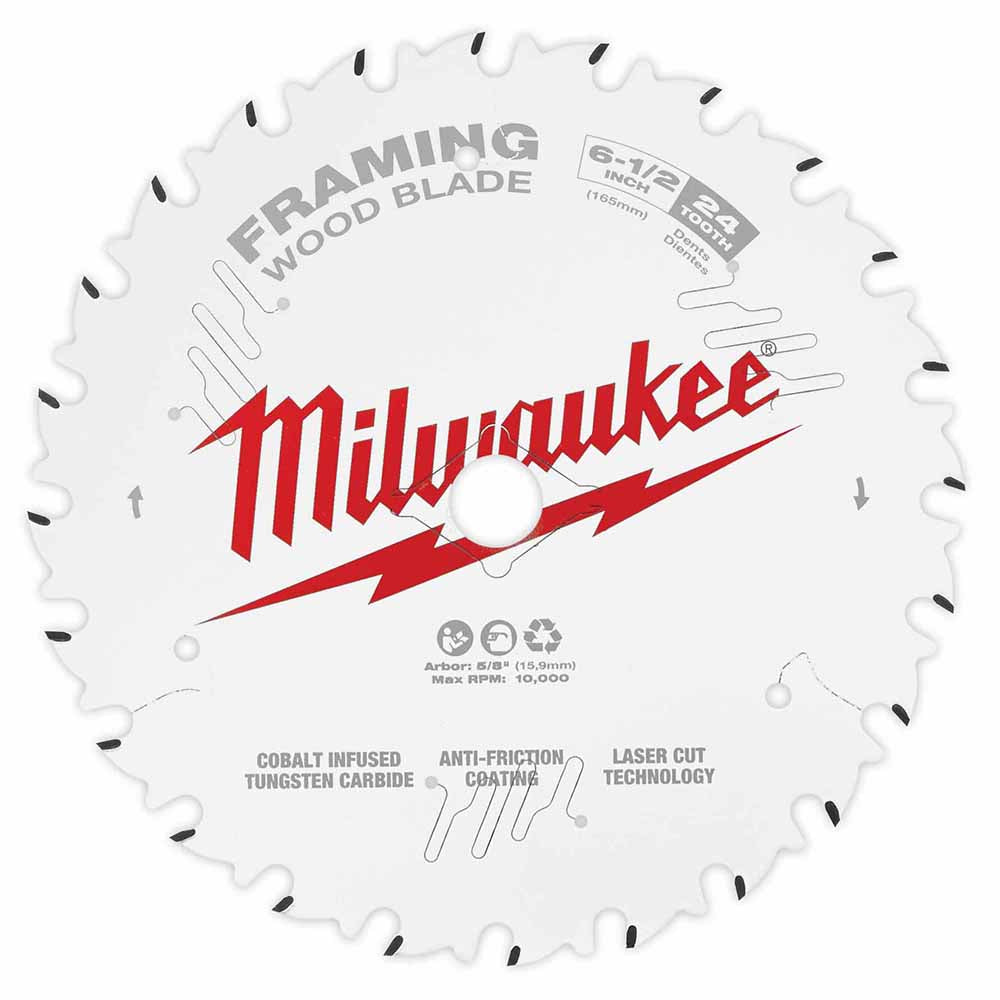 Milwaukee 48-40-0620 6-1/2 24T Framing Circular Saw Blade