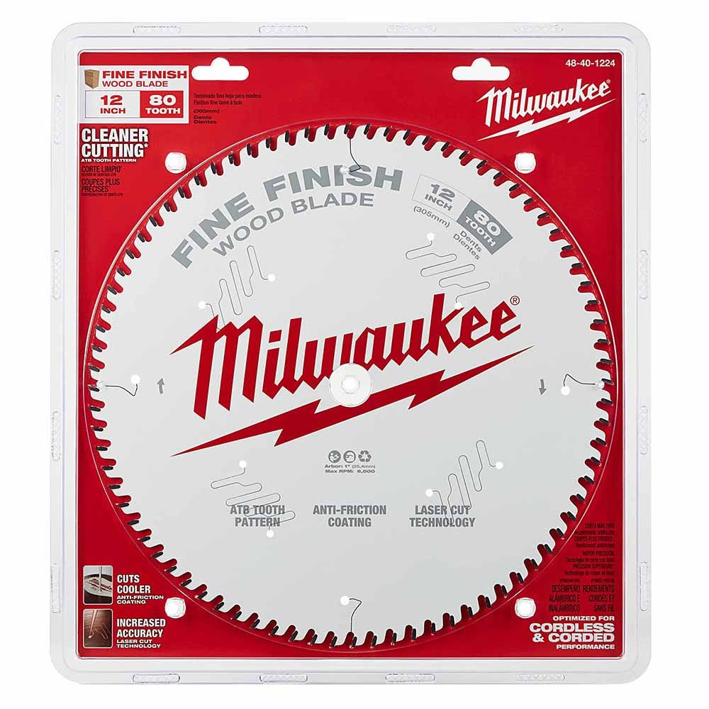 Milwaukee 48-40-1224 12 80T Fine Finish Circular Saw Blade