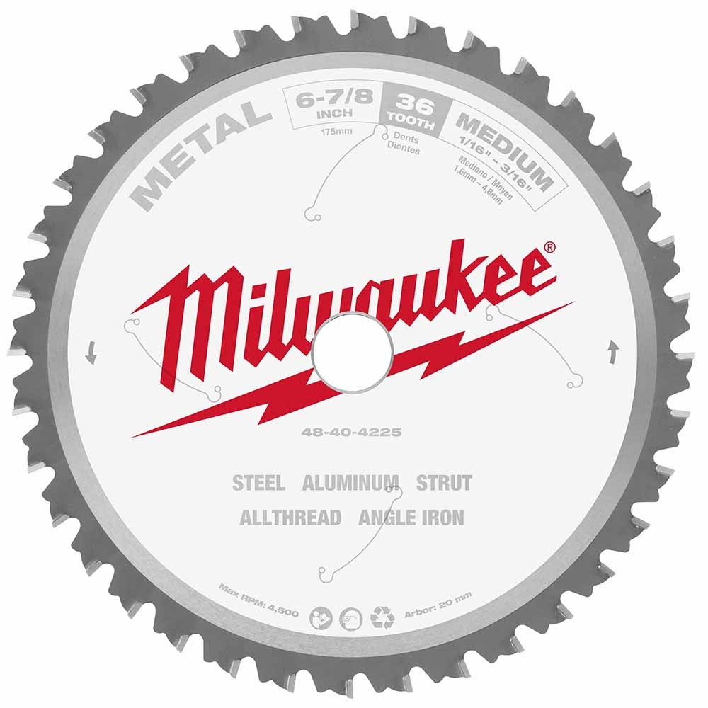 Milwaukee  48-40-4225 6-7/8 36T Metal CSB, 20MM