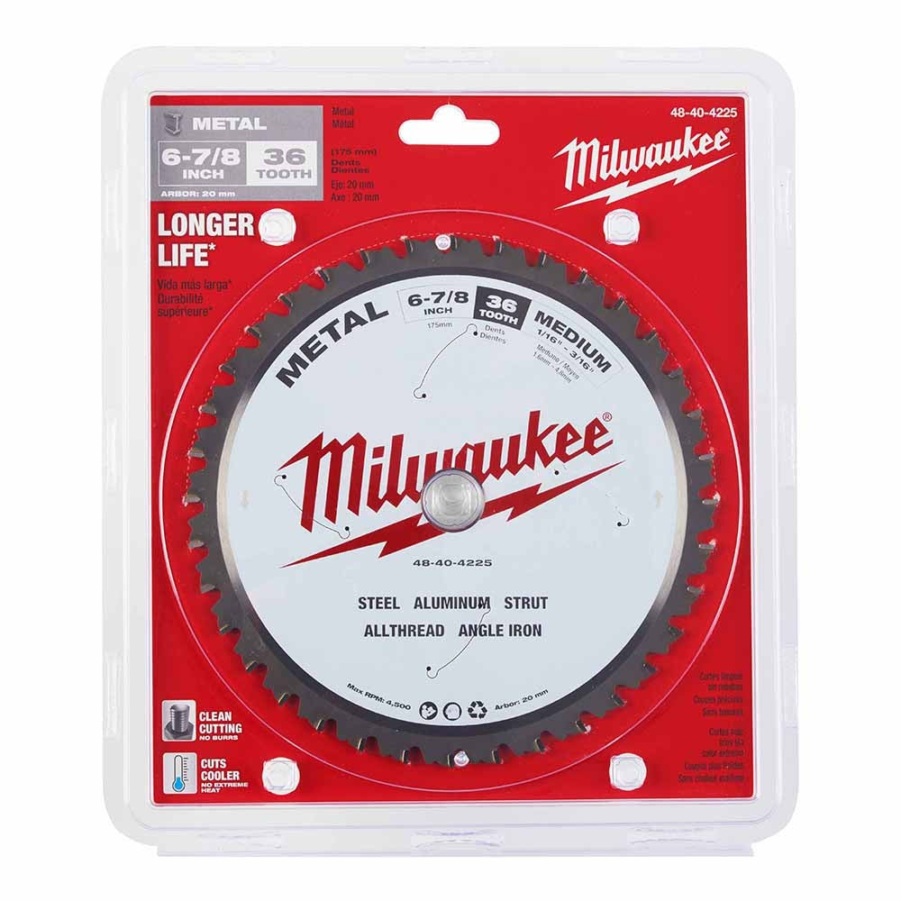 Milwaukee  48-40-4225 6-7/8 36T Metal CSB, 20MM