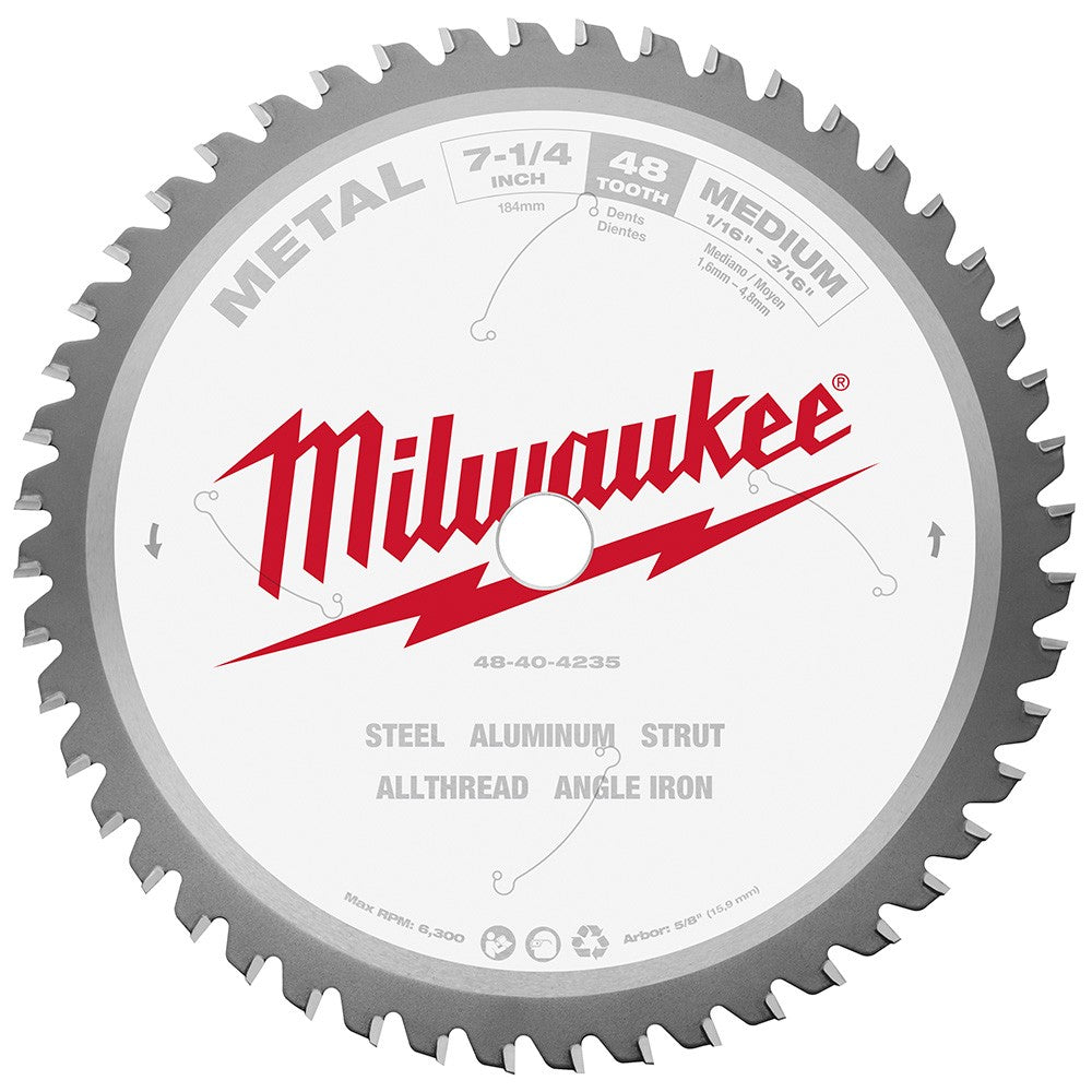 Milwaukee  48-40-4235 7-1/4 48T Metal CSB, 5/8