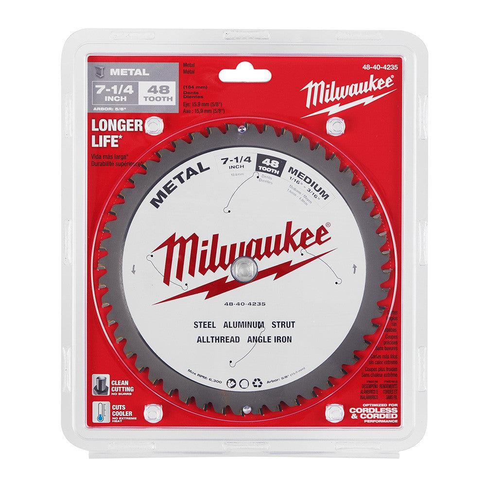 Milwaukee  48-40-4235 7-1/4 48T Metal CSB, 5/8