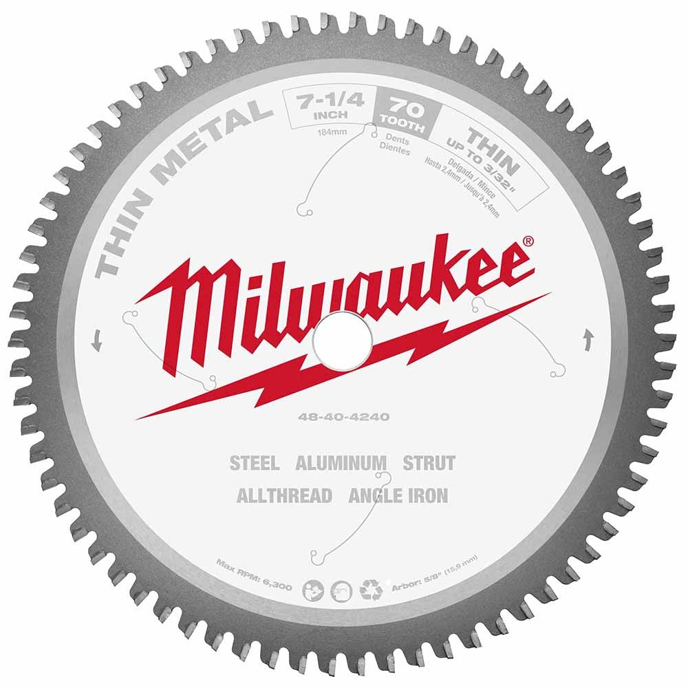 Milwaukee  48-40-4240 7-1/4 70T Metal CSB, 5/8