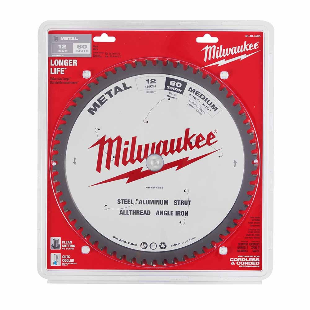 Milwaukee  48-40-4265 12 60T Metal CSB, 1