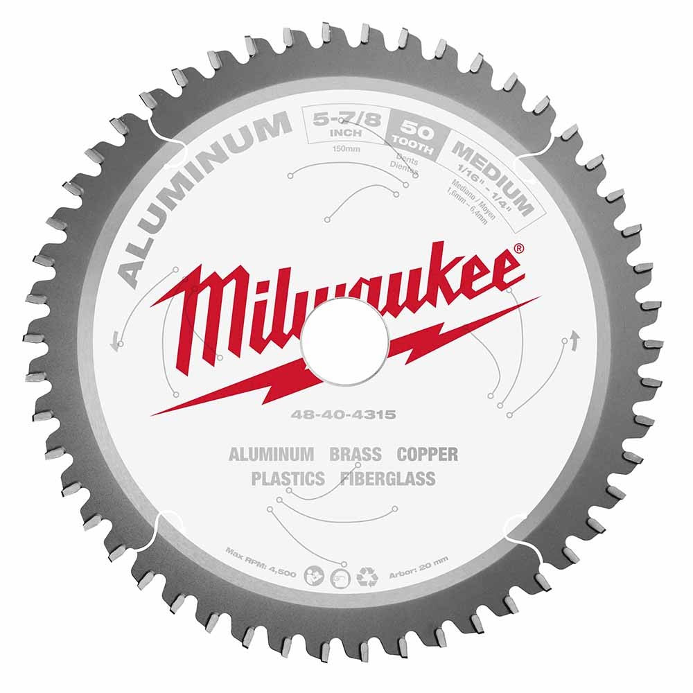 Milwaukee 48-40-4315 5-7/8 50T Aluminum CSB, 20MM