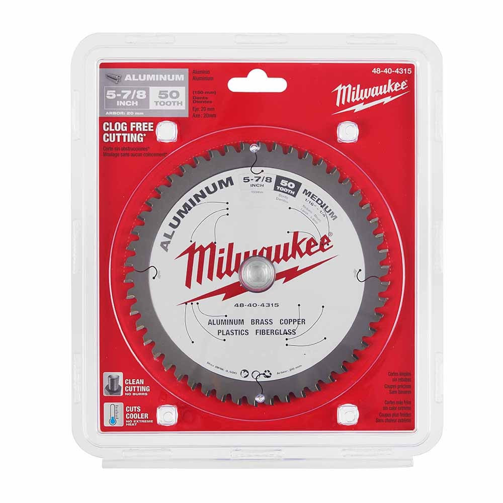 Milwaukee 48-40-4315 5-7/8 50T Aluminum CSB, 20MM