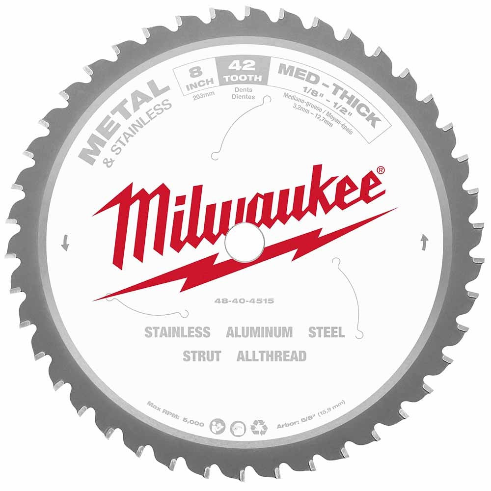 Milwaukee 48-40-4515 8 Metal Cutting Circular Saw Blade