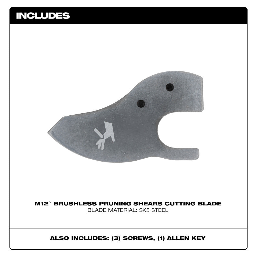 Milwaukee 48-44-2769 M12 Brushless Pruning Shears Replacement Blade