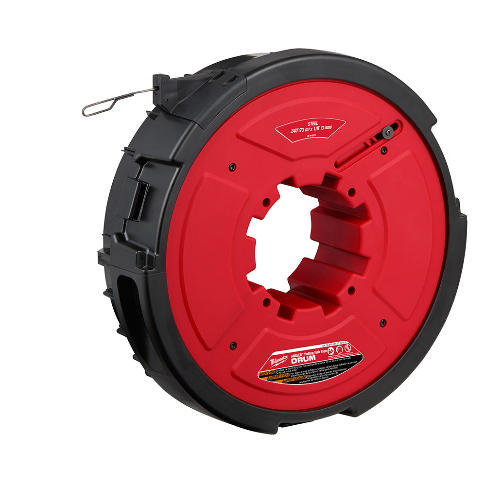 Milwaukee 48-44-5178 M18 FUEL Angler 240 x 1/8 Steel Pulling Fish Tape Drum