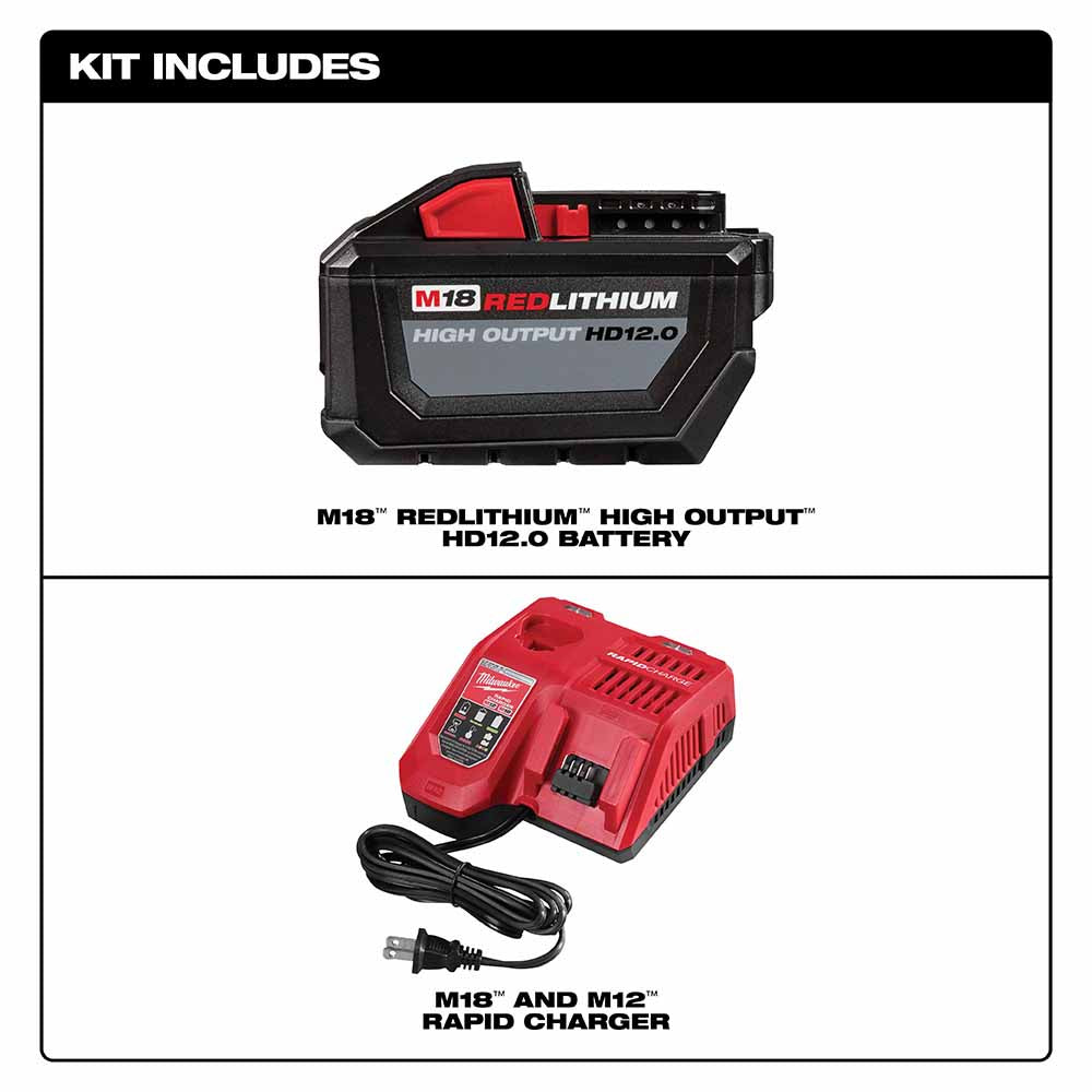 Milwaukee 48-59-1200 M18 REDLITHIUM High Output HD12.0 Starter Kit