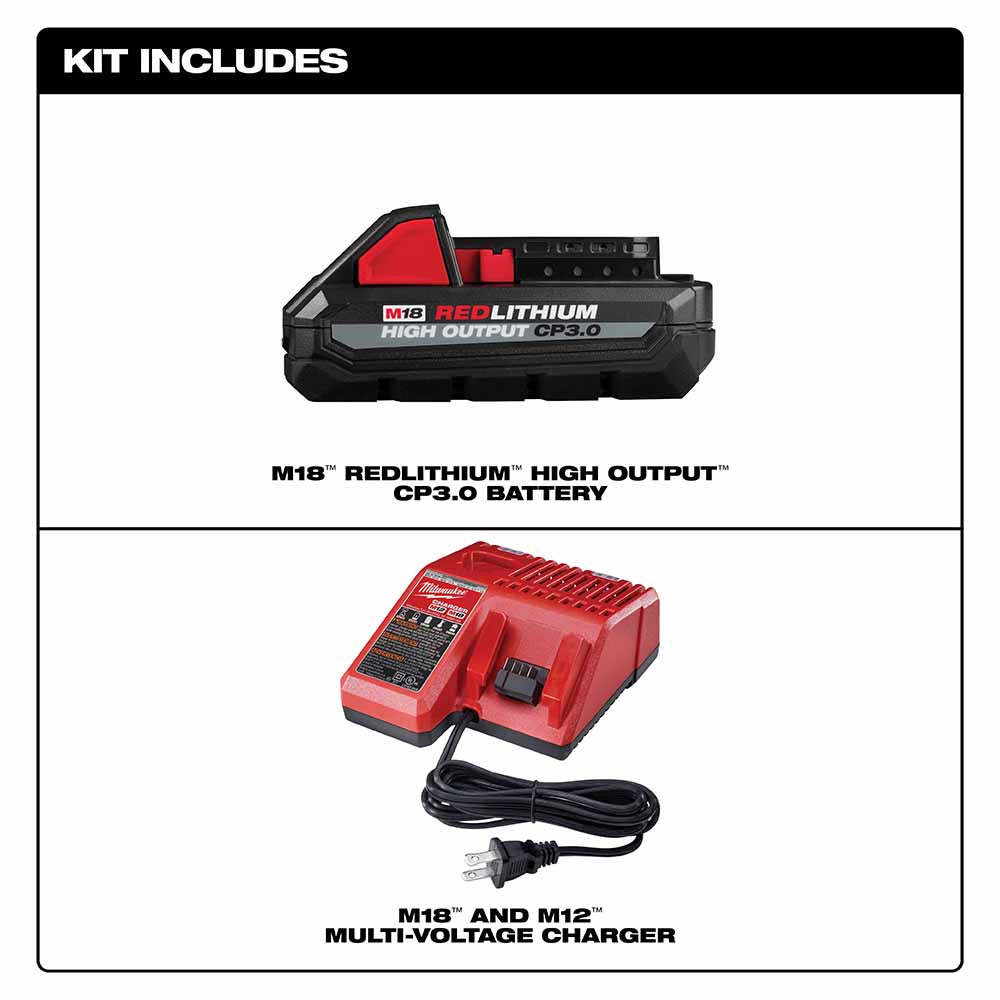 Milwaukee 48-59-1835 M18 REDLITHIUM HIGH OUTPUT CP3.0 Starter Kit