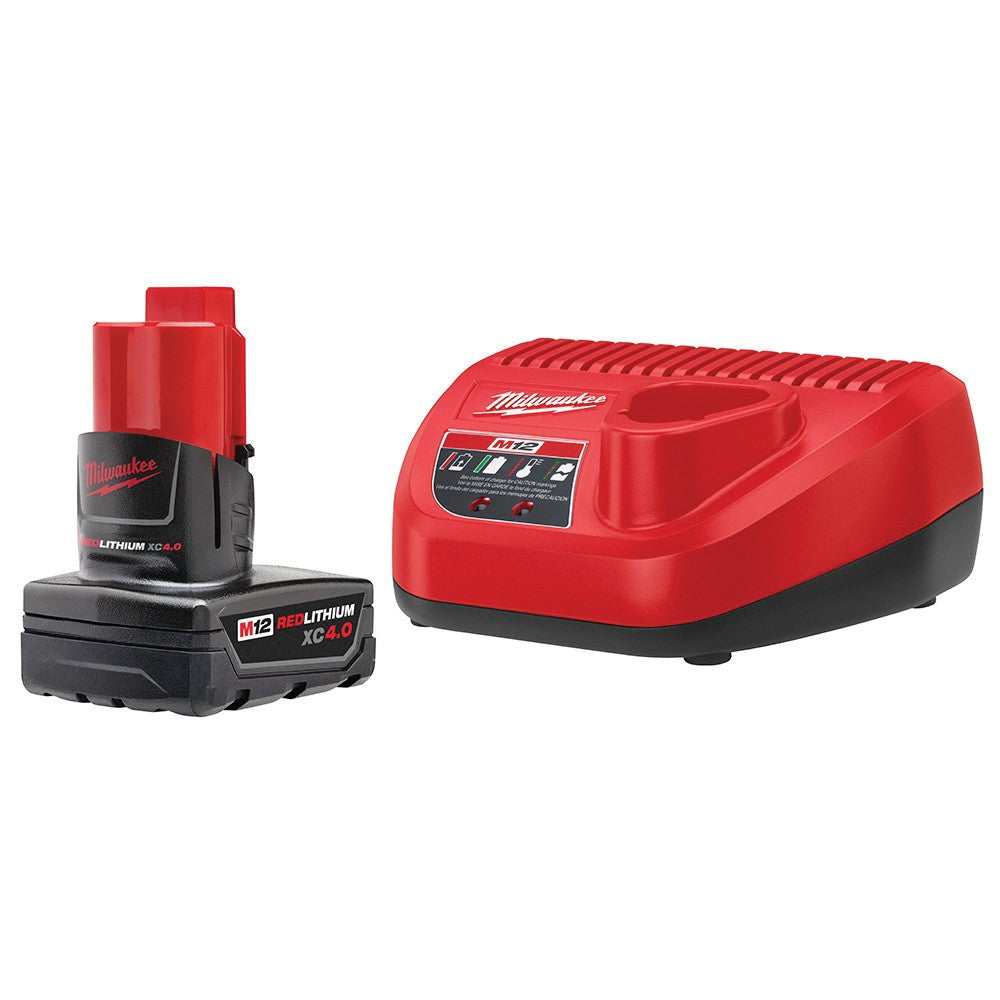 Milwaukee 48-59-2440 M12 REDLITHIUM XC4.0 Starter Kit