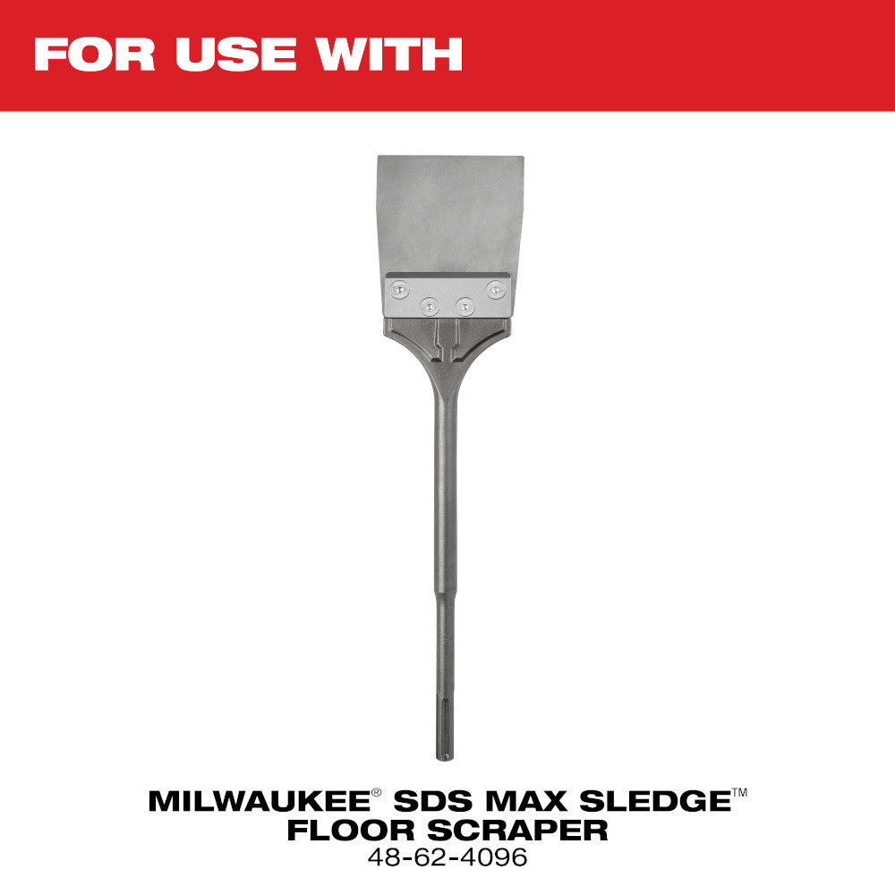 Milwaukee 48-62-1912 SDS MAX SLEDGE Floor Scraper Replacement Kit