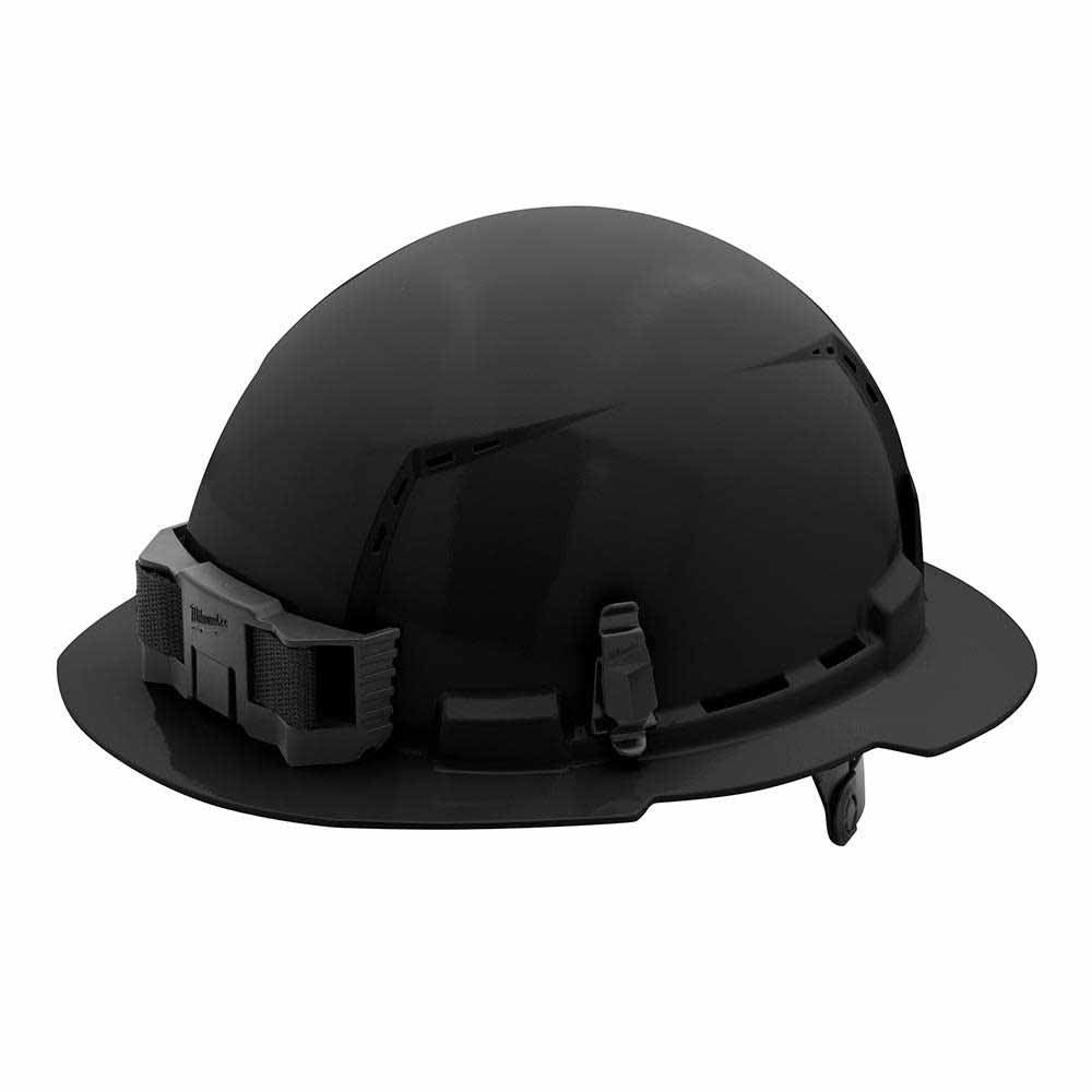 Milwaukee 48-73-1231 Black Full Brim Vented Hard Hat with 6Pt Ratcheting Suspension – Type 1 Class C