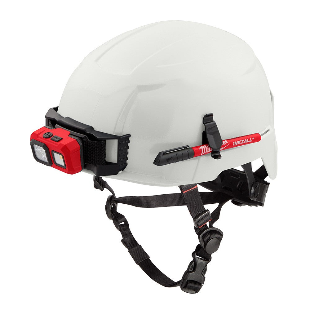 Milwaukee 48-73-1301 White Hard Hat Helmet with BOLT™ - Class E