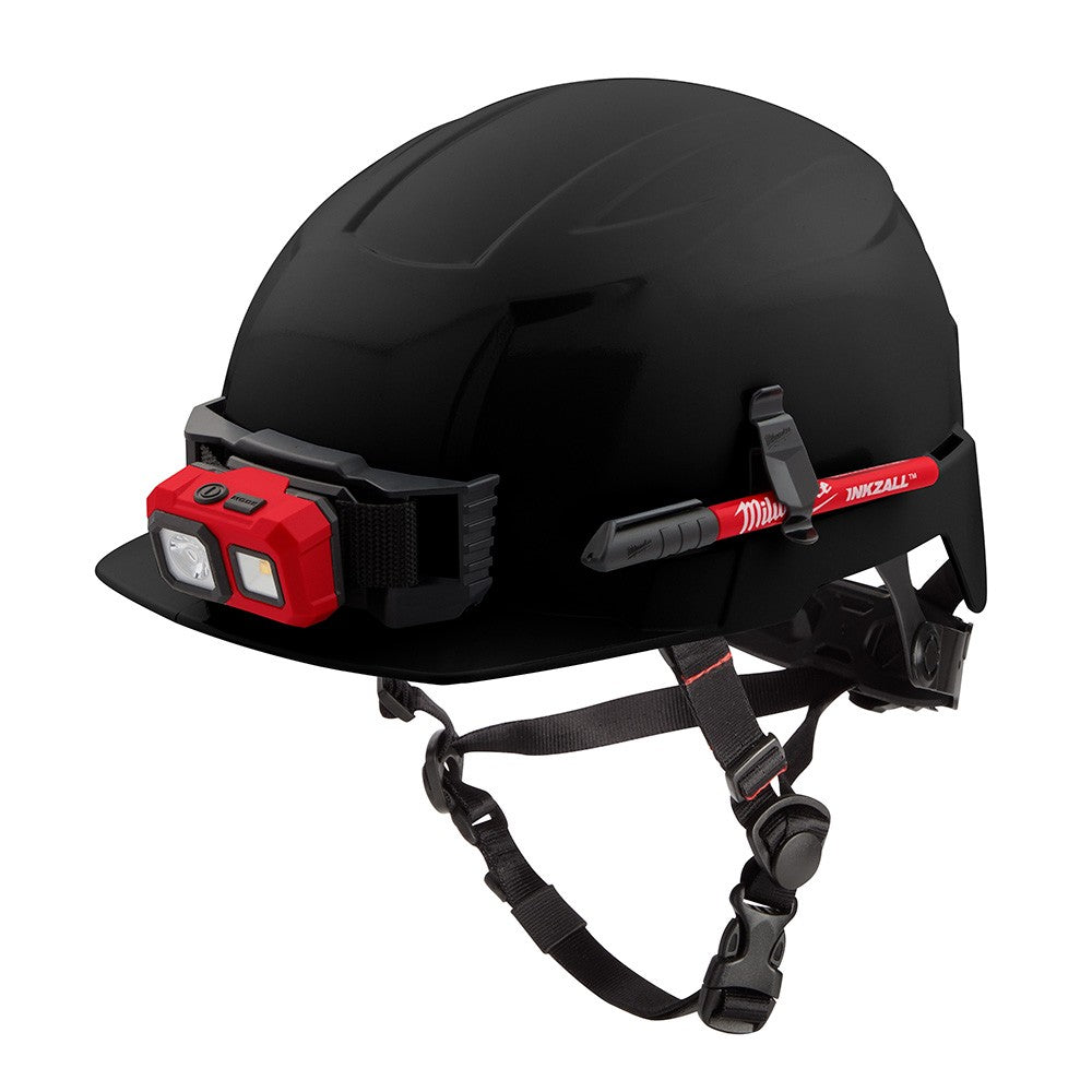 Milwaukee 48-73-1331 Black Front Brim Hard Hat Helmet with BOLT™ - Class E