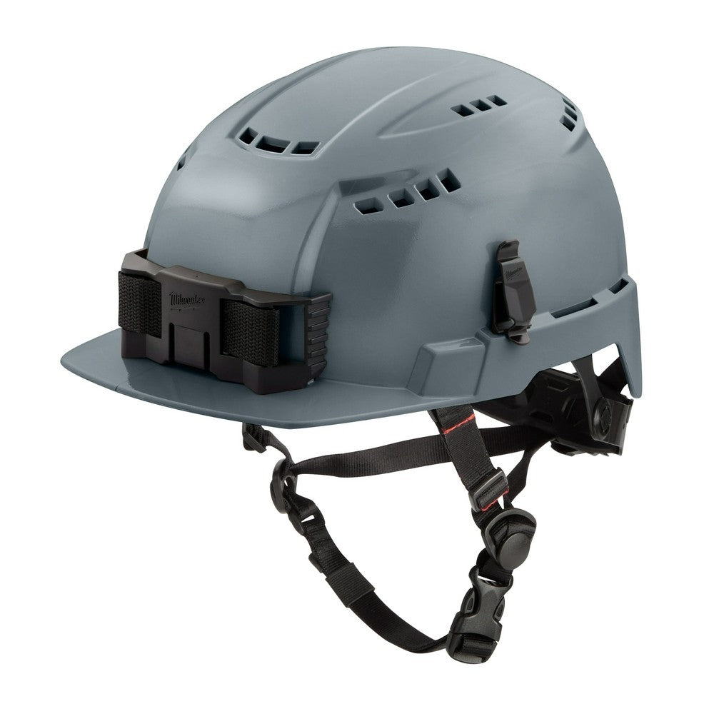 Milwaukee 48-73-1336 Gray Front Brim Vented Helmet with BOLT - Type 2, Class C