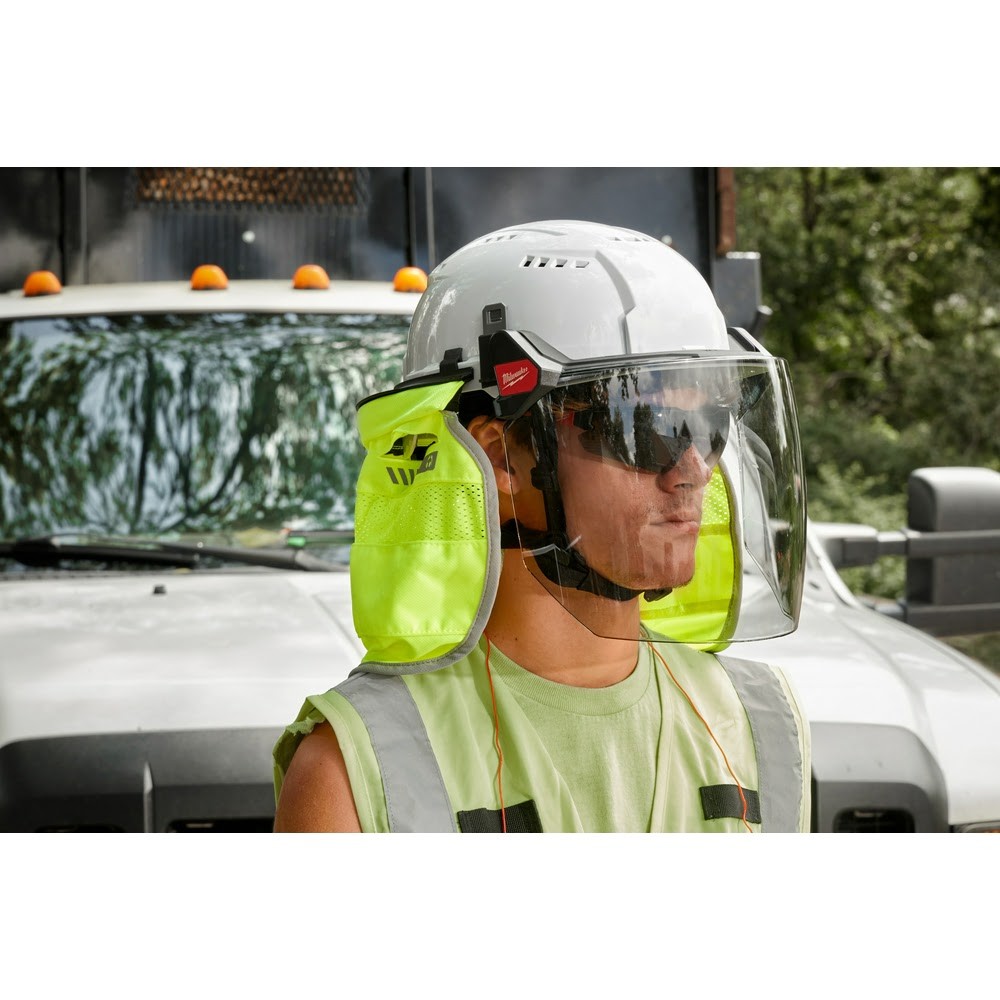 Milwaukee 48-73-1425 BOLT Full Face Shield - Gray Dual Coat Lens (Compatible with Milwaukee Safety Helmets & Hard Hats)