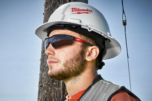 Milwaukee 48-73-2015 Safety Grey Tinted Glasses - Anti-Scratch Lenses