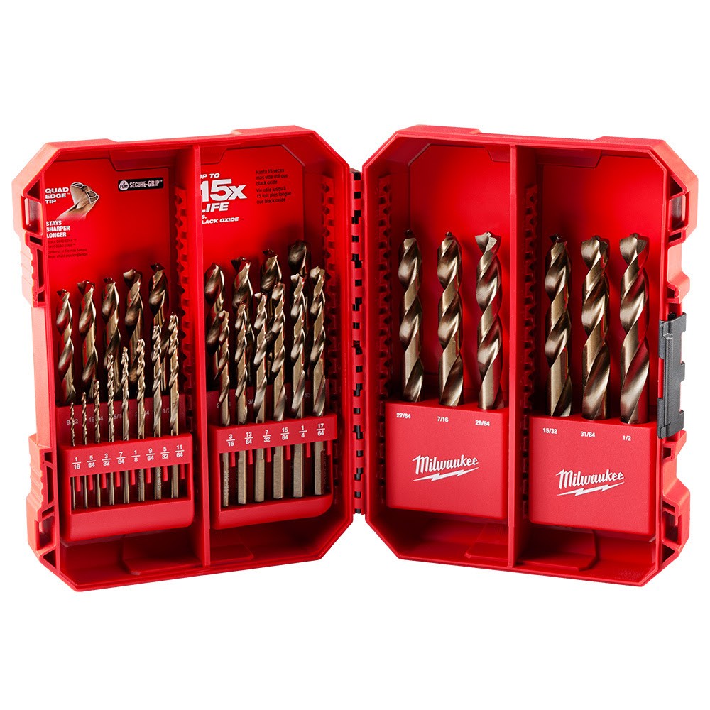 Milwaukee  48-89-2332 29-Piece Cobalt Red Helix Drill Bit Set