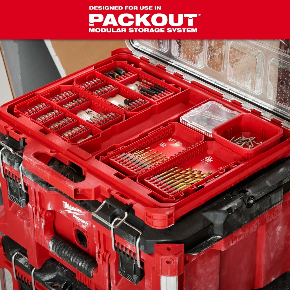 Milwaukee 48-89-4670 SHOCKWAVE Impact Duty RED HELIX Titanium Drill Bit Set - 15Pc