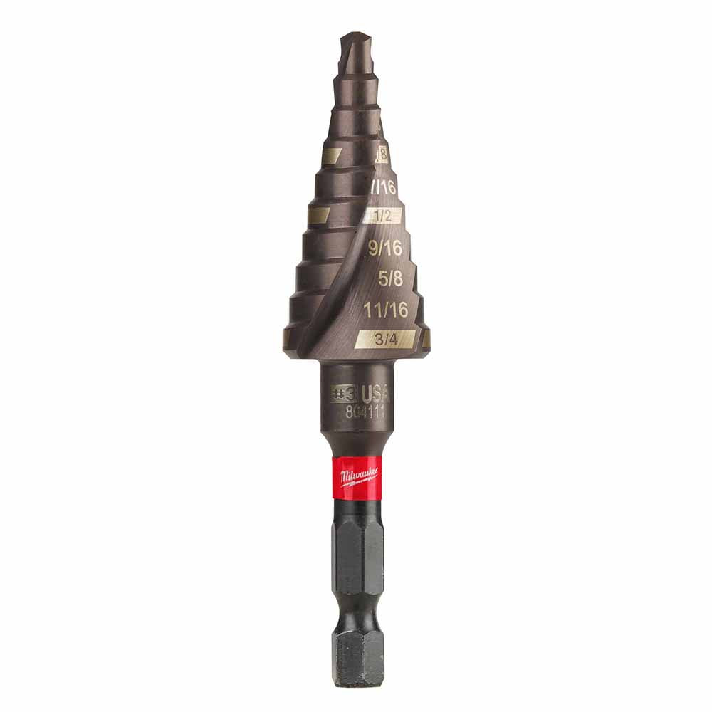 Milwaukee 48-89-9243 SHOCKWAVE Impact Duty Step Bit #3 3/16 - 3/4