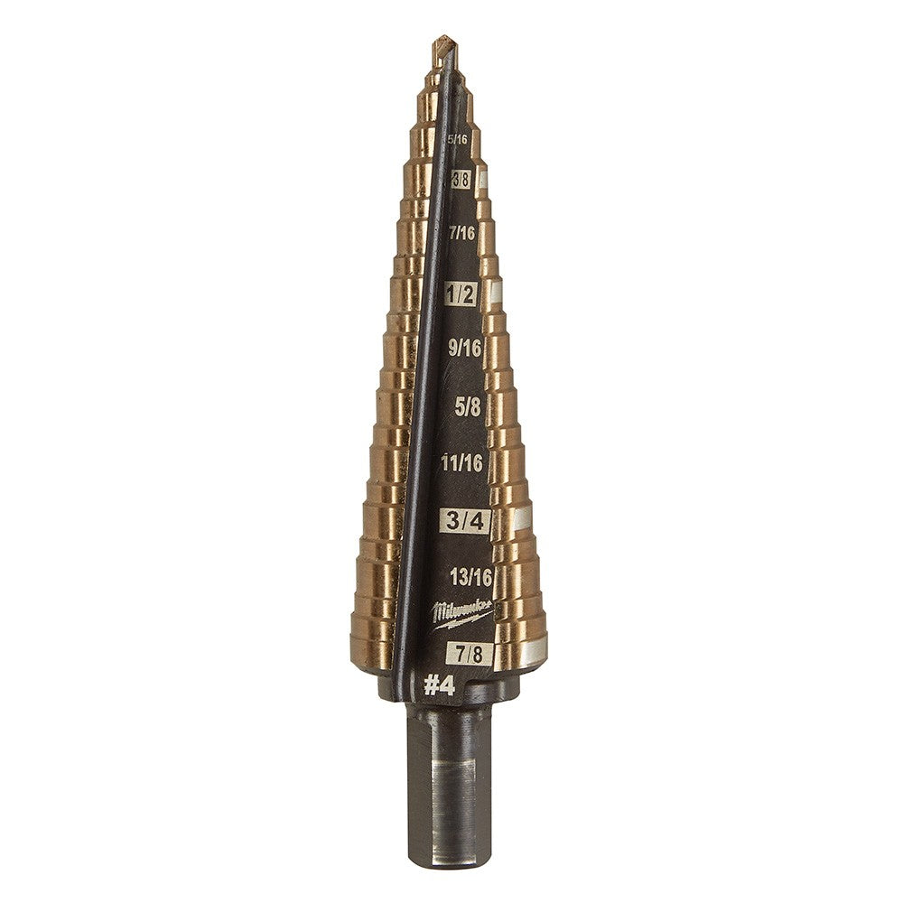 Milwaukee 48-89-9284 Milwaukee Cobalt Step Drill Bit #4 (3/16-7/8)