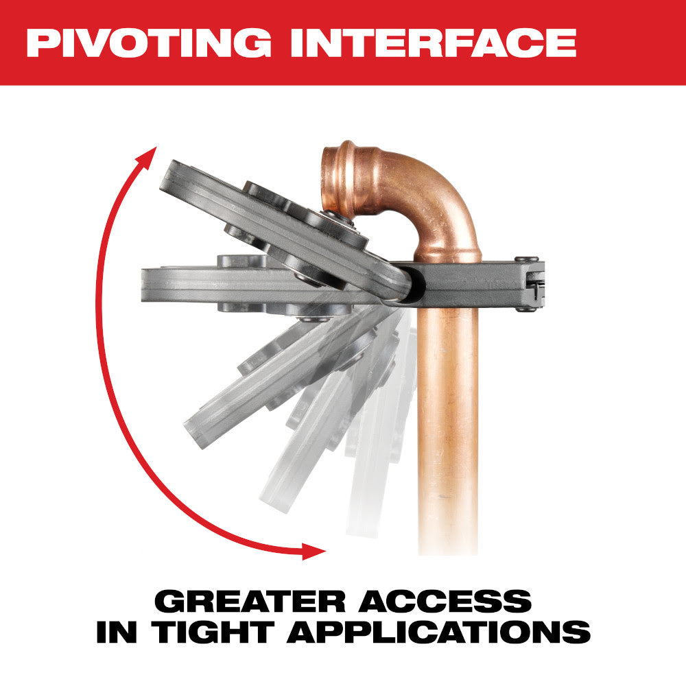 Milwaukee 49-16-2690X 2-1/2 - 4 CTS-V Pivoting Press Ring Kit for M18 FORCE LOGIC Press Tools