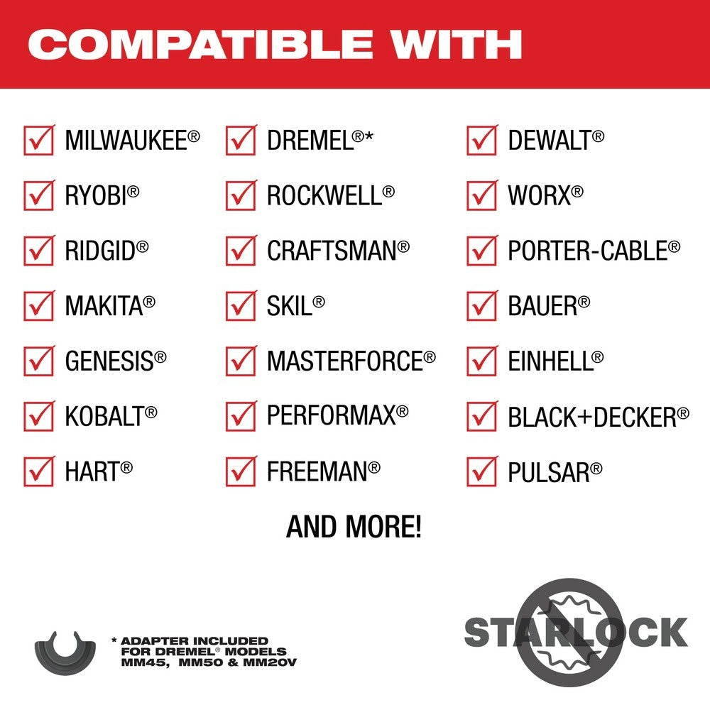 Milwaukee  49-25-1522 Milwaukee® OPEN-LOK™ 1-3/8 TITANIUM ENHANCED CARBIDE TEETH MULTI-MATERIAL BLADE 2PK