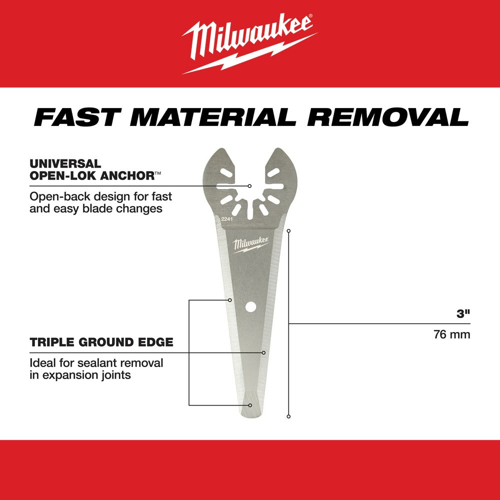 Milwaukee 49-25-2241 OPEN-LOK™ TAPERED SEALANT Cutting Blade 5 Pack